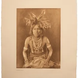 A Snake Priest photogravure print by Edward S. Curtis - 23x19
