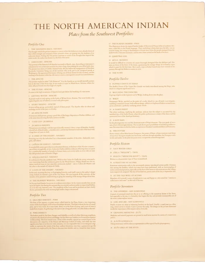 Title page of The North American Indian, Volume I, by Edward S. Curtis