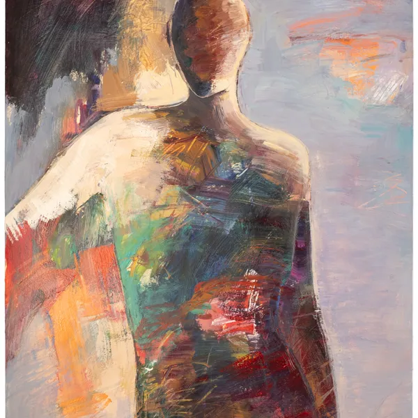 Edge of the Blue by Jean Wallin - 26x20 acrylic on paper