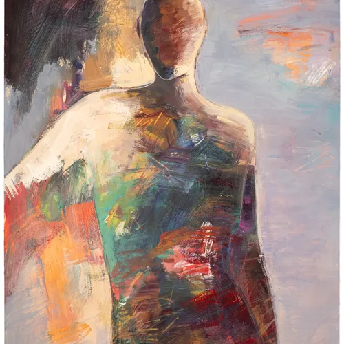 Edge of the Blue by Jean Wallin - 26x20 acrylic on paper