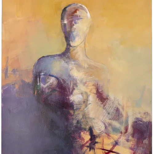 In Delicate Sunlight by Jean Wallin - 26x20 figurative acrylic on paper