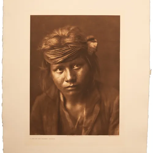 The Son of the Desert Navaho photogravure print by Edward S. Curtis - 23x19