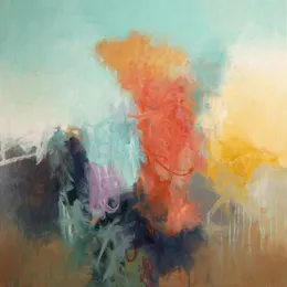 Water World by Jean Wallin - 24x24 figurative acrylic painting
